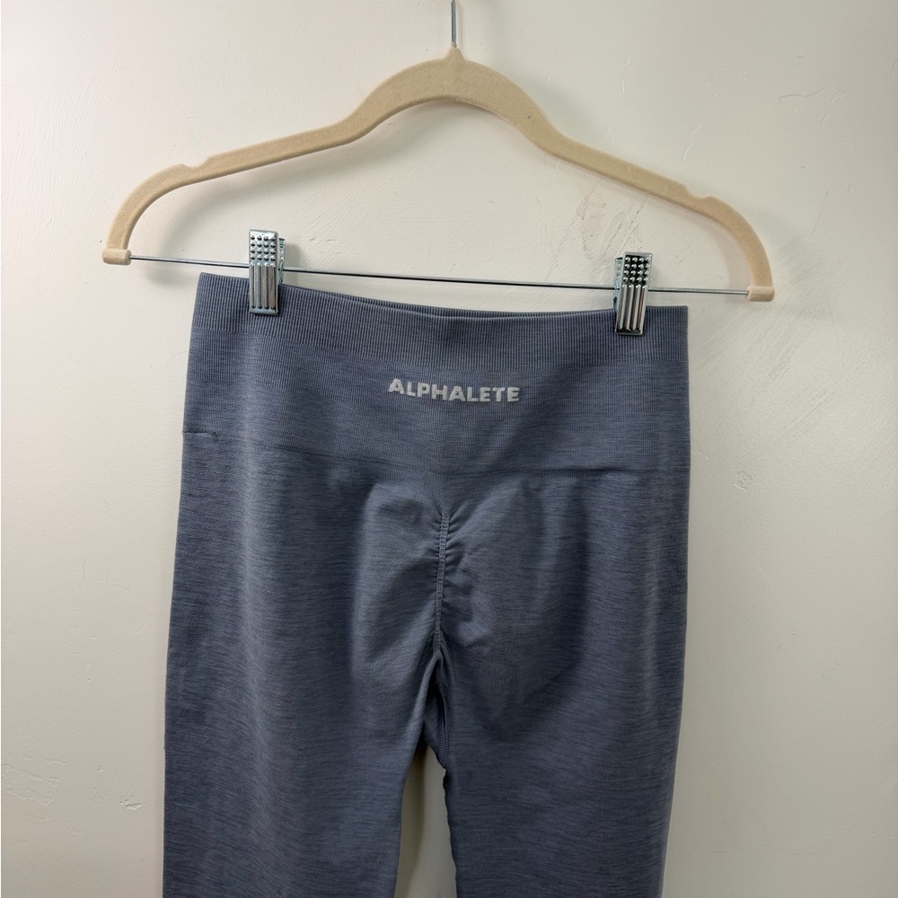 Alphalete amplify French blue High-Waist Scrunch Leggings